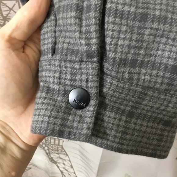 HAWX MEN'S LIGHT & DARK GRAY PLAID SHERPA LINED WORK INSULATED JACKET ~ XL - Picture 3 of 10